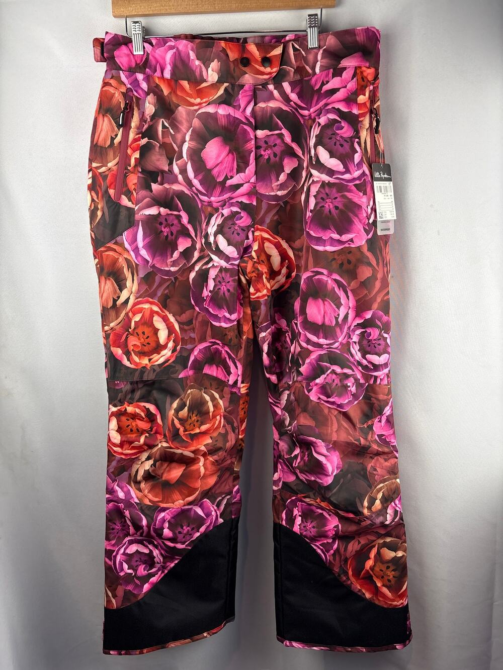 Women’s Ulla Popken Size 18 Pink & Orange Floral Ski Pants